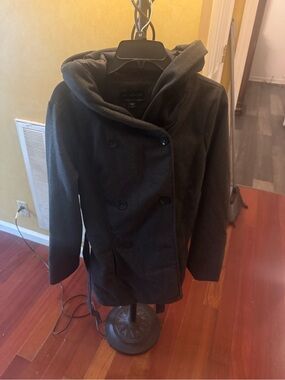Metaphor Black Coat with Subtle Stitching
